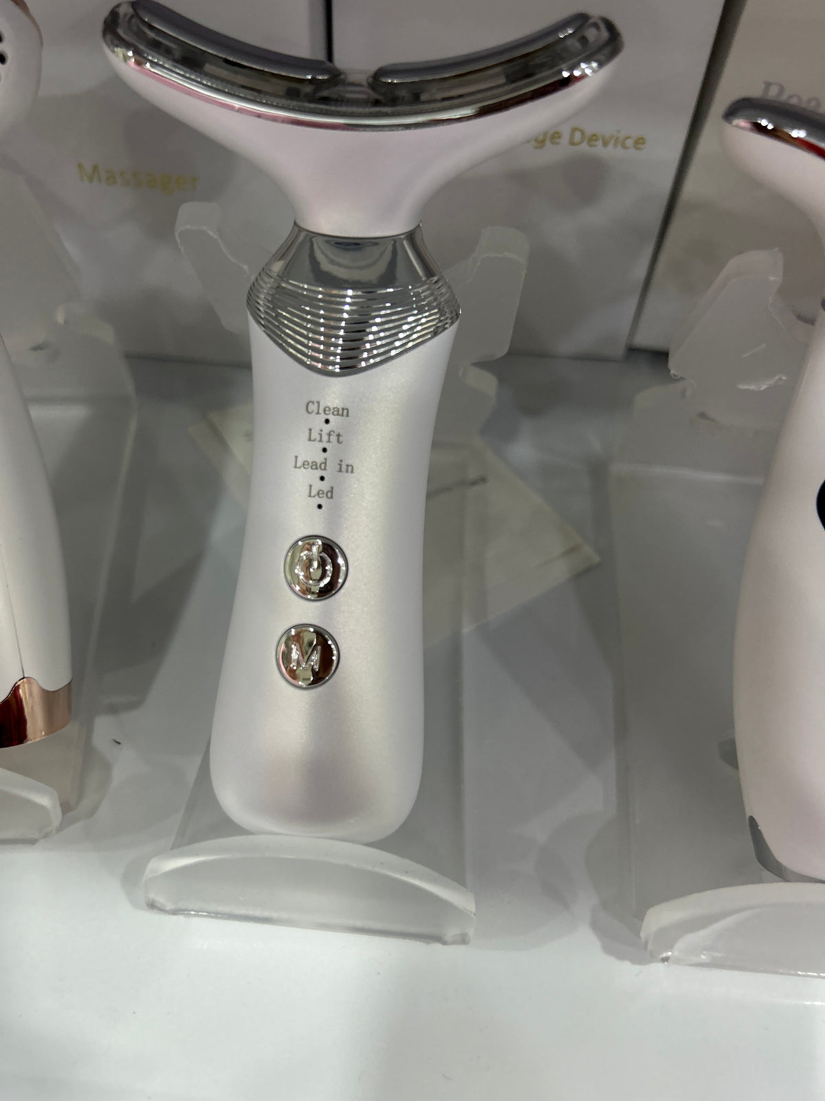 Appareil de Lifting Facial 4-en-1 à Microcourants et Lumière Rouge LED
