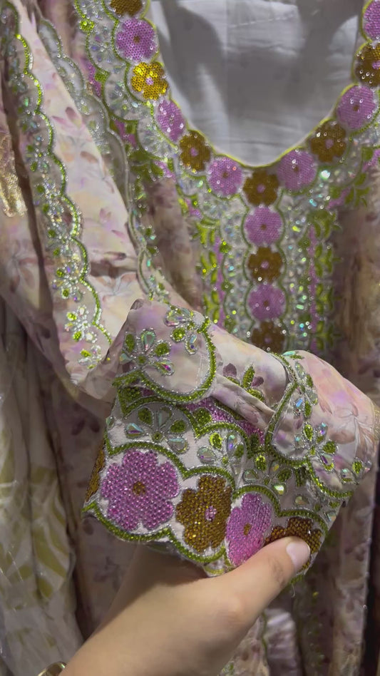 Mukhawir Rose/Vert/Doré doublure 🇸🇦